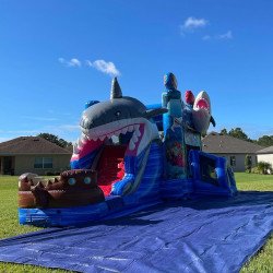 Shark20Combo20single20LANE20SL201 1711560753 3D Shark Bounce House w slide