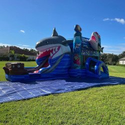 Shark20Combo20single20LANE20SL202 1711560753 3D Shark Bounce House w slide